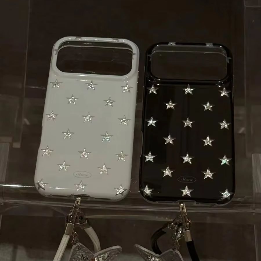 Y2K Phone Accessories - Casing Ponsel Layar Penuh Motif Bintang