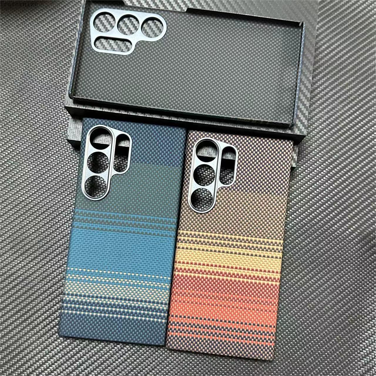 Phone Accessories Pouch - Casing Serat Karbon Aramid Asli Baru