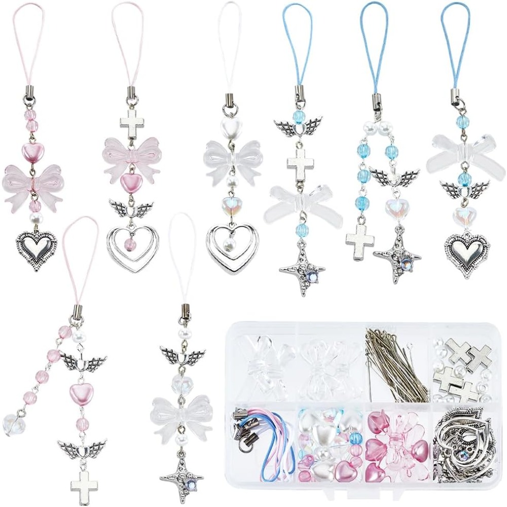 Phone Accessories Beads - 154 Buah DIY 8 Set Kit