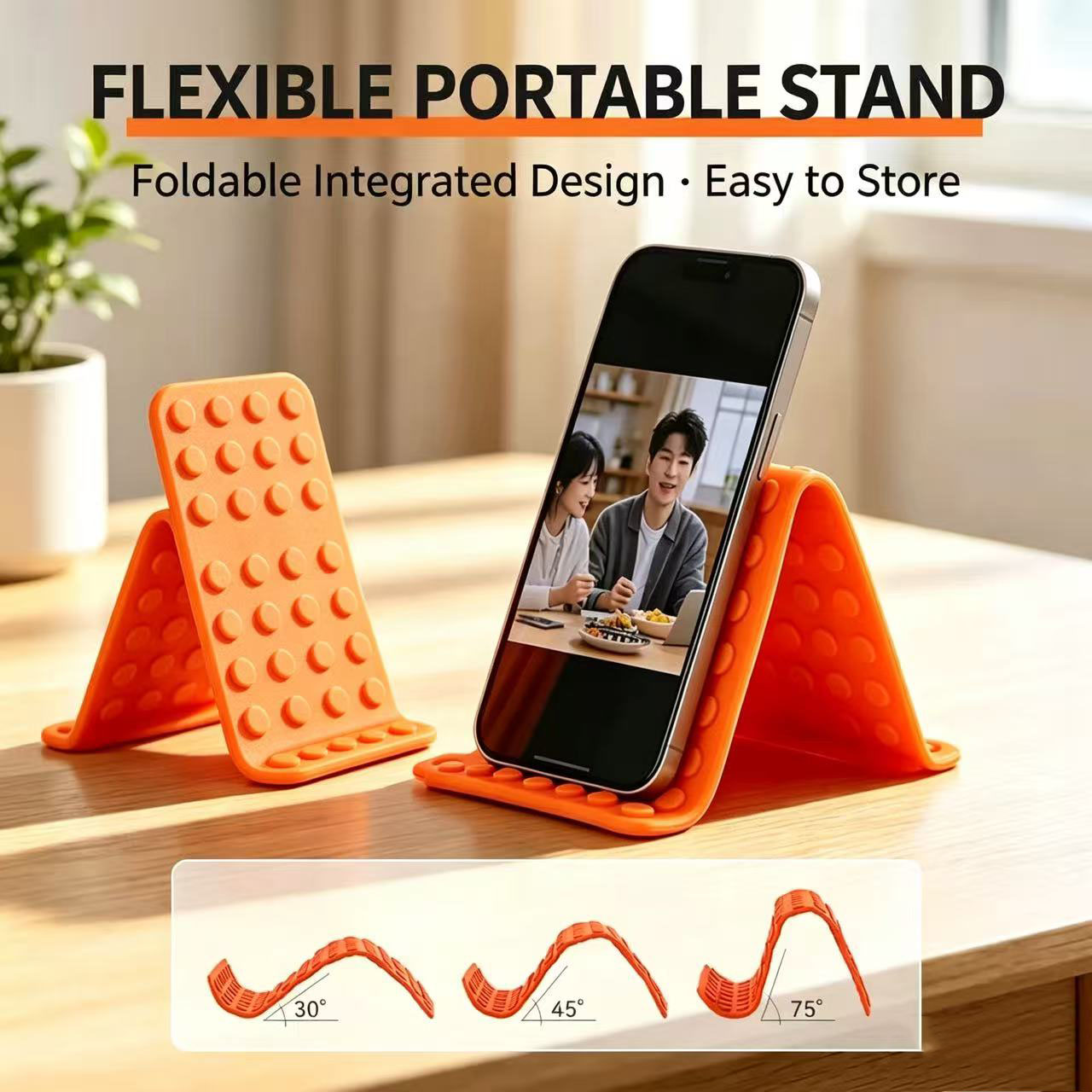 Desk Phone Stand - Penyangga Ponsel Universal Portabel, Sudut Dapat