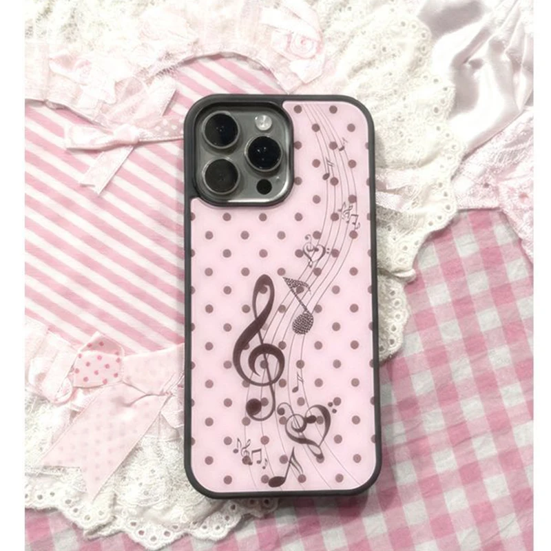Y2K Phone Accessories - Casing HP Korea Motif Pink Brown
