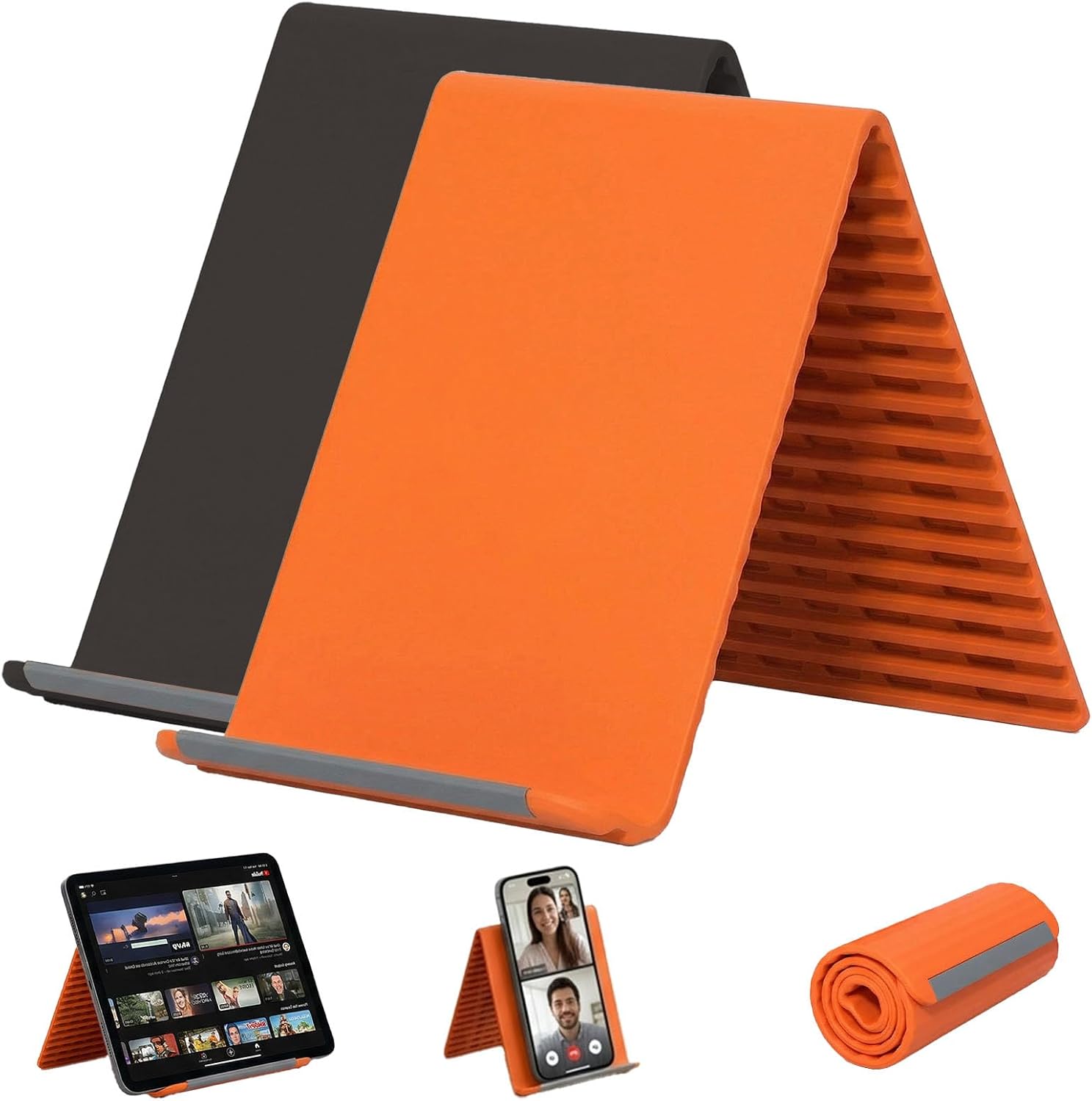 Desk Phone Stand - Penyangga Ponsel Silikon Portabel, Braket Fleksibel
