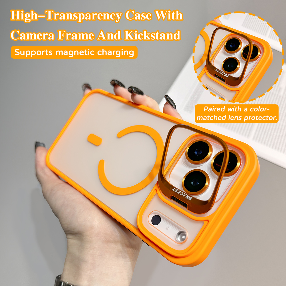 Desk Phone Stand - Casing Ponsel Magnetik dengan Penyangga Lensa