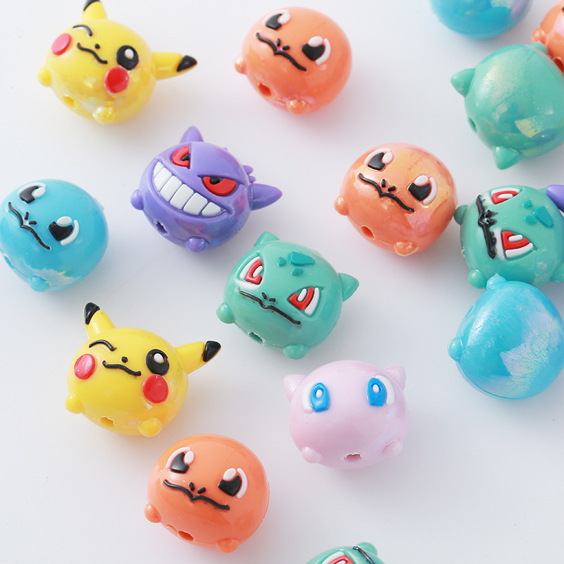 12 Buah Manik Pokémon DIY Tali - Phone Accessories Beads ulasan dan harga