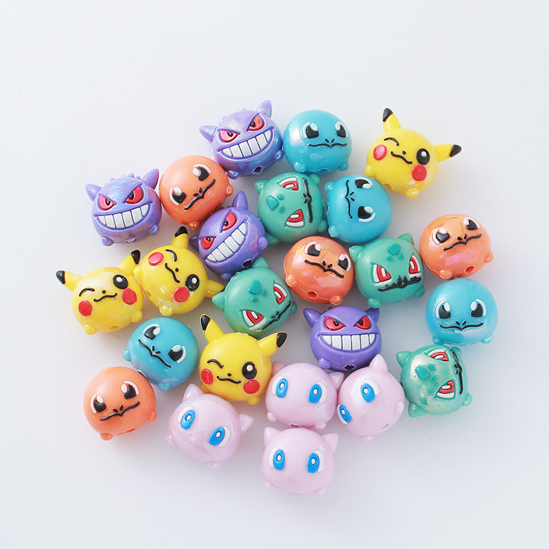 12 Buah Manik Pokémon DIY Tali - Phone Accessories Beads ulasan dan harga
