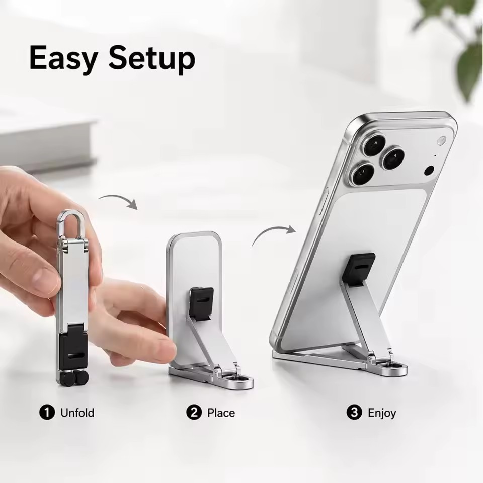Penyangga Ponsel Lipat dengan  - Desk Phone Stand ulasan dan harga