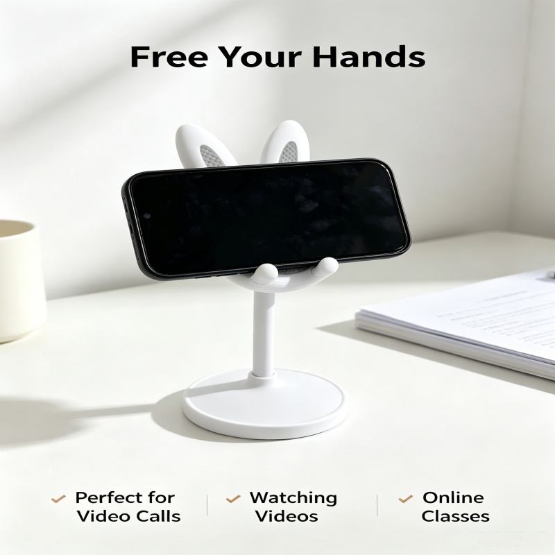 Penyangga Ponsel Kelinci Lucu, - Desk Phone Stand ulasan dan harga