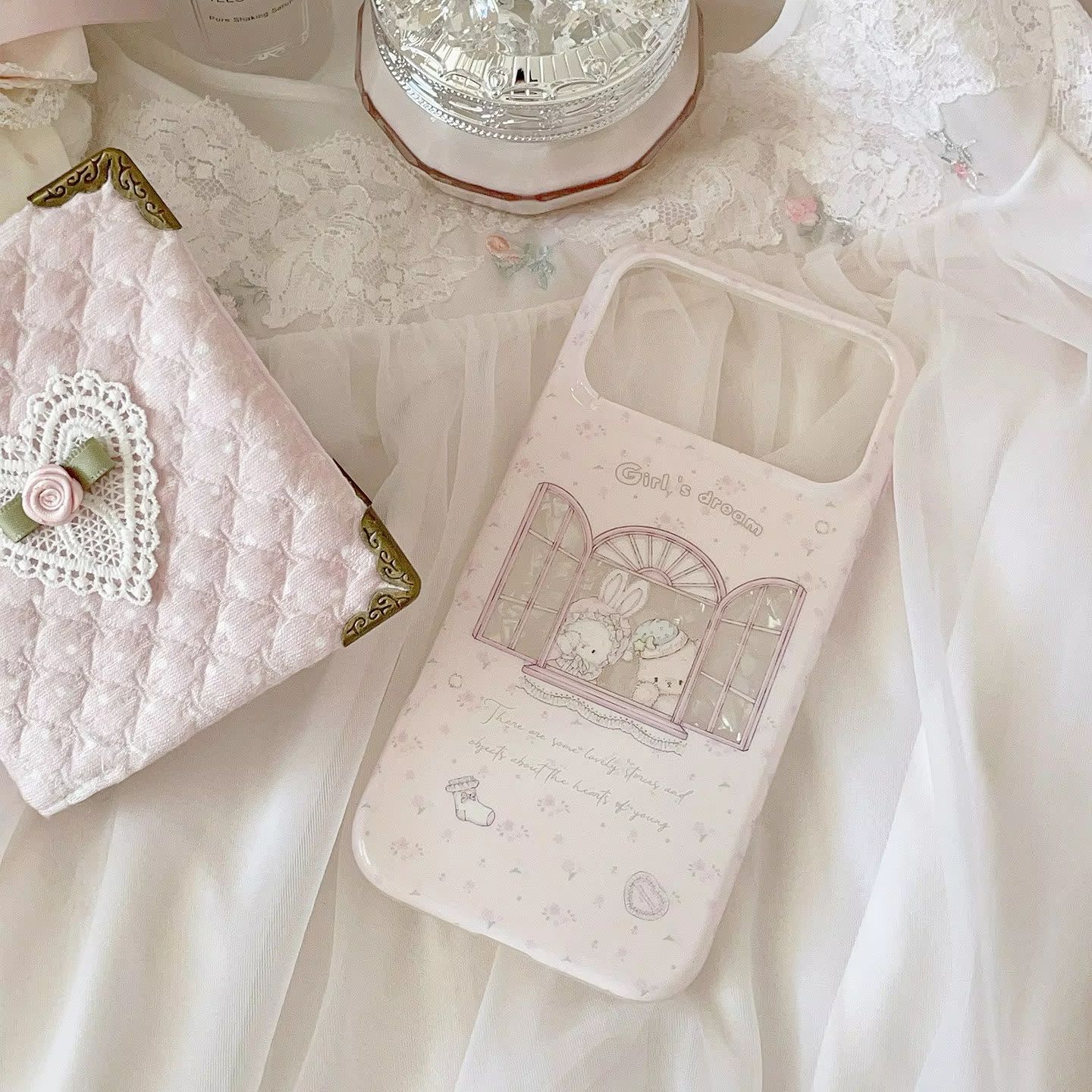 Casing HP Kawaii Bunny Bear Fl - Y2K Phone Accessories ulasan dan harga