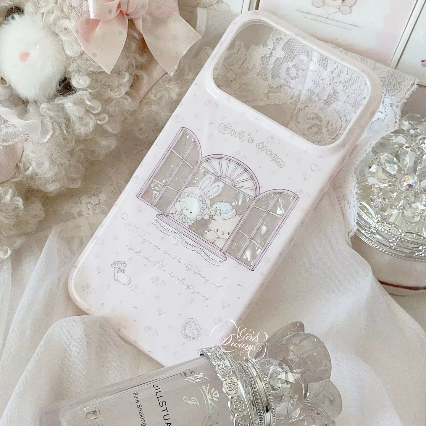 Casing HP Kawaii Bunny Bear Fl - Y2K Phone Accessories ulasan dan harga
