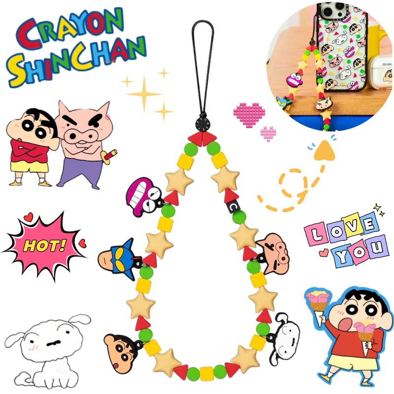 Crayon Shin-chan Nohara Shinno - Phone Accessories Hanging ulasan dan harga