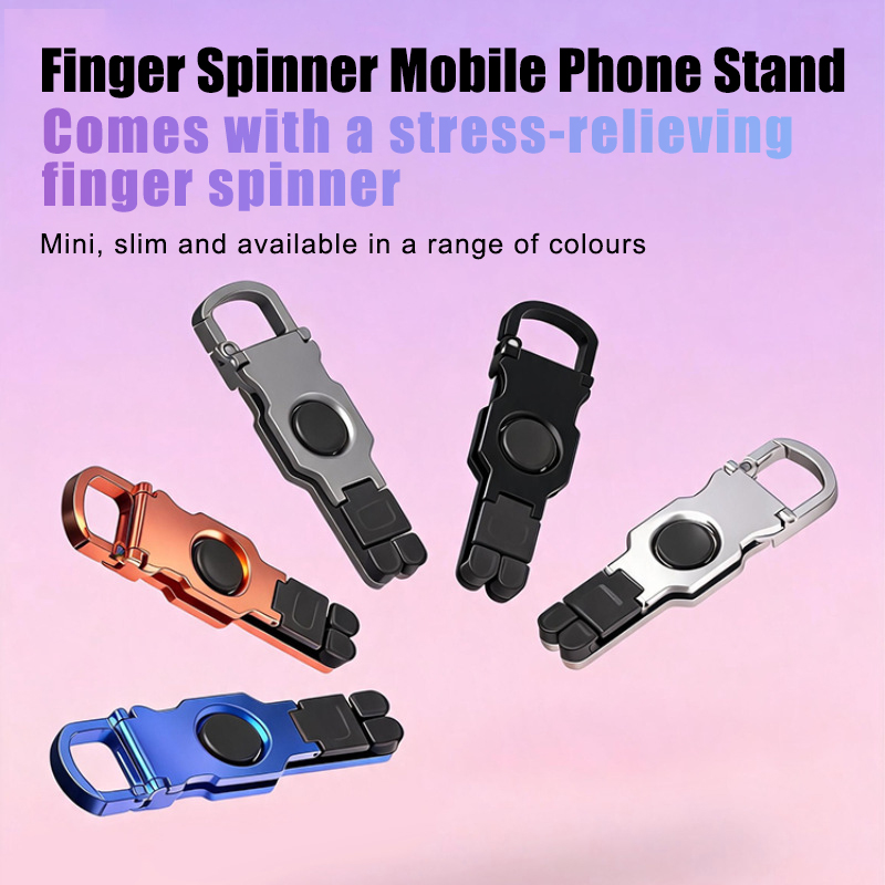 Penyangga Ponsel Fidget Spinne - Phone Accessories Keychain ulasan dan harga