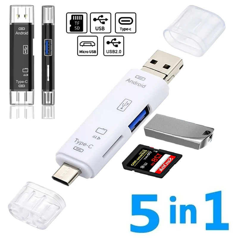 5 In 1 Multifungsi Usb 2.0 Tip - Micro Sd Card ulasan dan harga