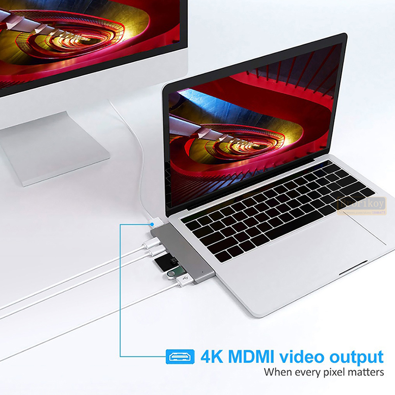 USB C Hub USB-C Duo 7-in-2 unt - Micro Sd Card ulasan dan harga