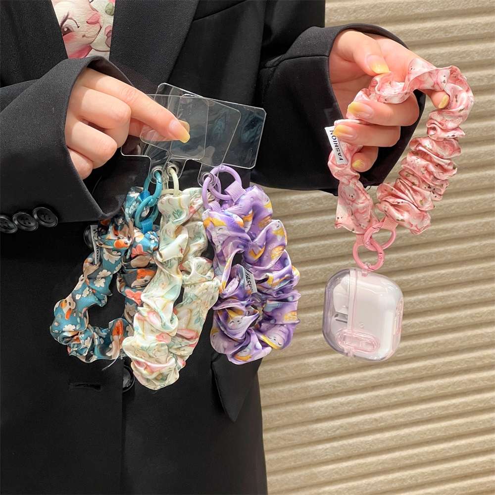 Scrunchie Satin Sutra Wanita,  - Phone Accessories Keychain ulasan dan harga