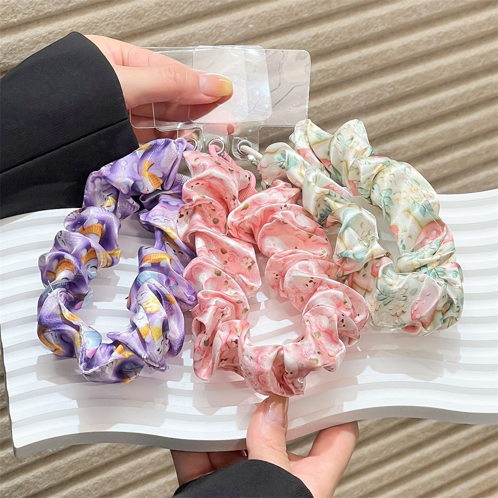 Scrunchie Satin Sutra Wanita,  - Phone Accessories Keychain ulasan dan harga