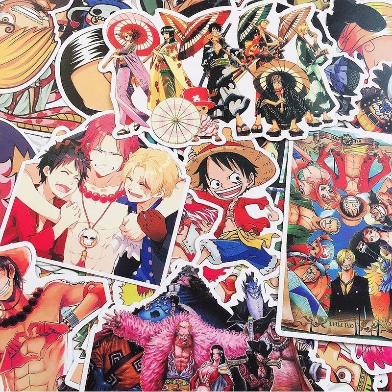 120 Buah Stiker One Piece Lucu - Phone Accessories Pouch ulasan dan harga