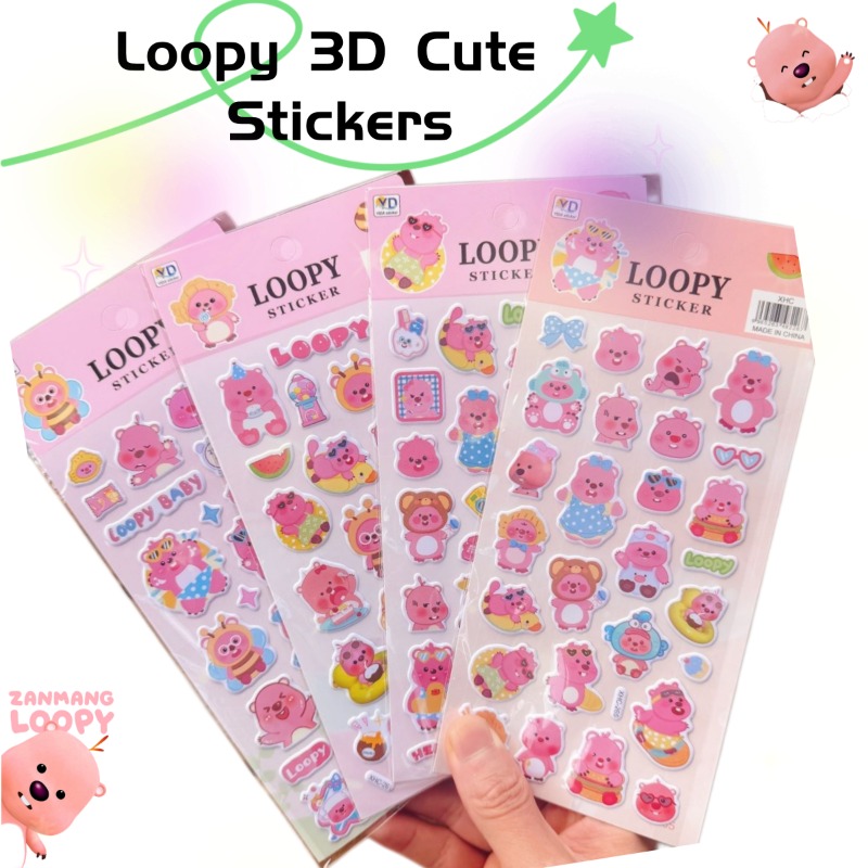 Stiker Busa 3D Lucu Loopy Anim - Phone Accessories Pouch ulasan dan harga