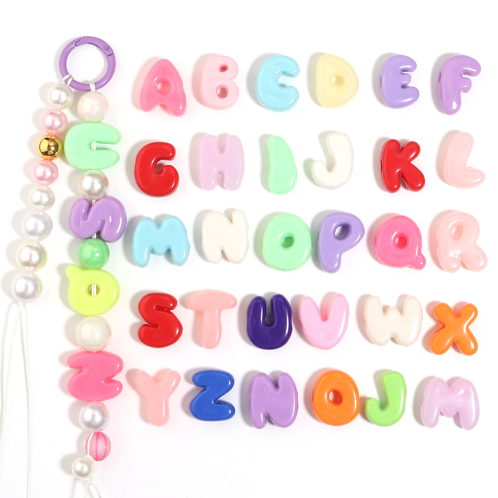20-30pcs Manik-manik Huruf Alf - Phone Accessories Beads ulasan dan harga