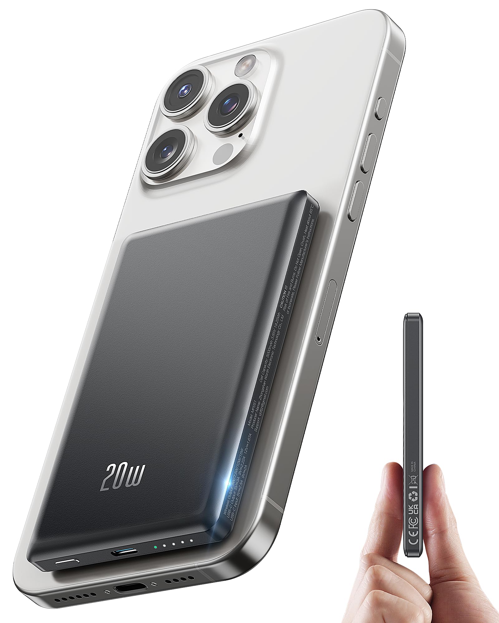 Power Bank Magnetik 5000mAh, P - Phone Accessories Wholesale ulasan dan harga