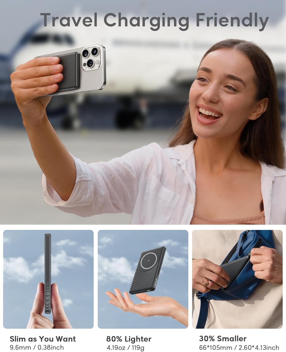 Power Bank Magnetik 5000mAh, P - Phone Accessories Wholesale ulasan dan harga