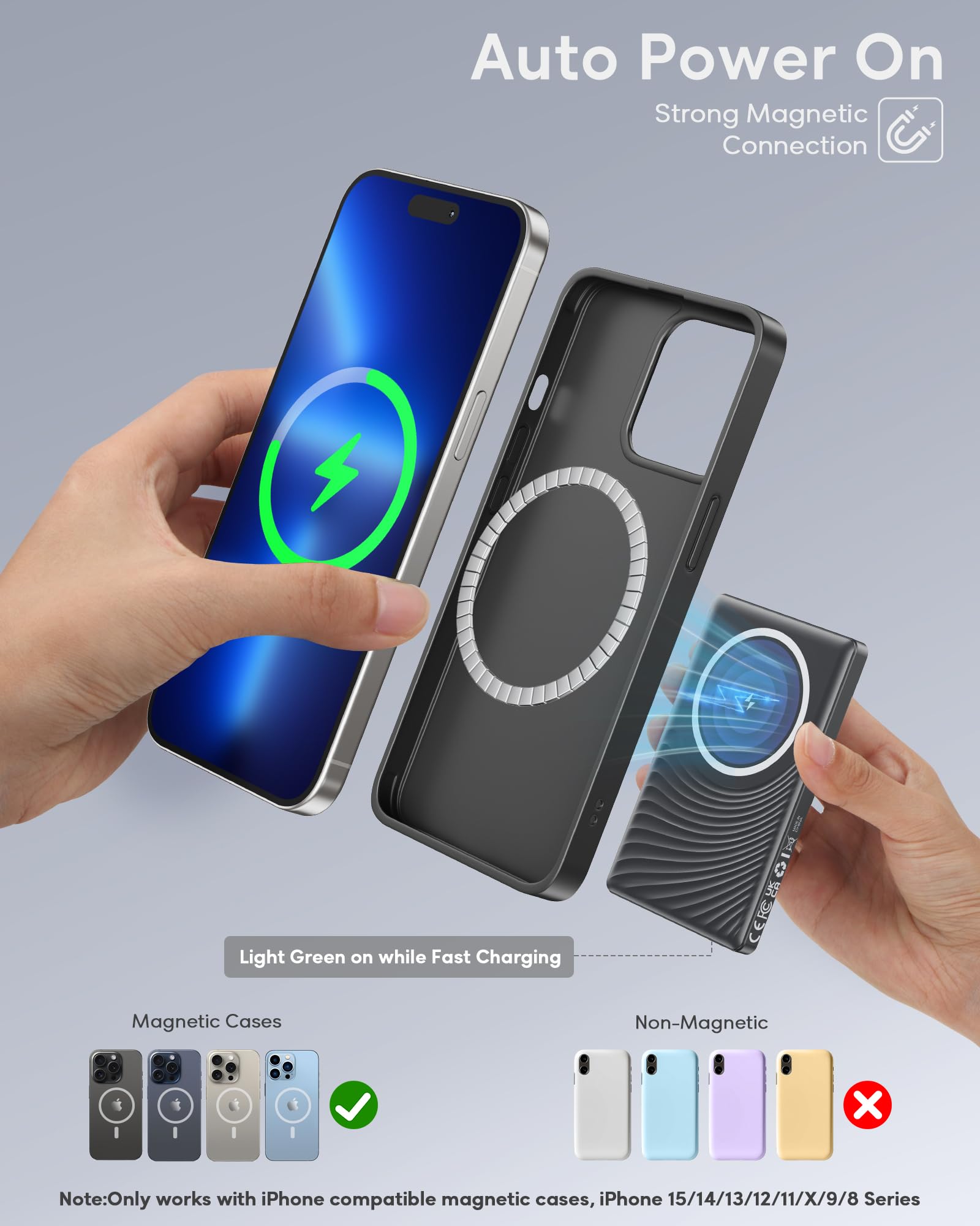 Power Bank Magnetik 5000mAh, P - Phone Accessories Wholesale ulasan dan harga