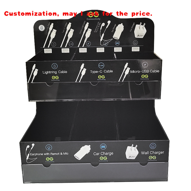 custom.Tinya Kabel USB Modern  - Phone Accessories Rack Display ulasan dan harga